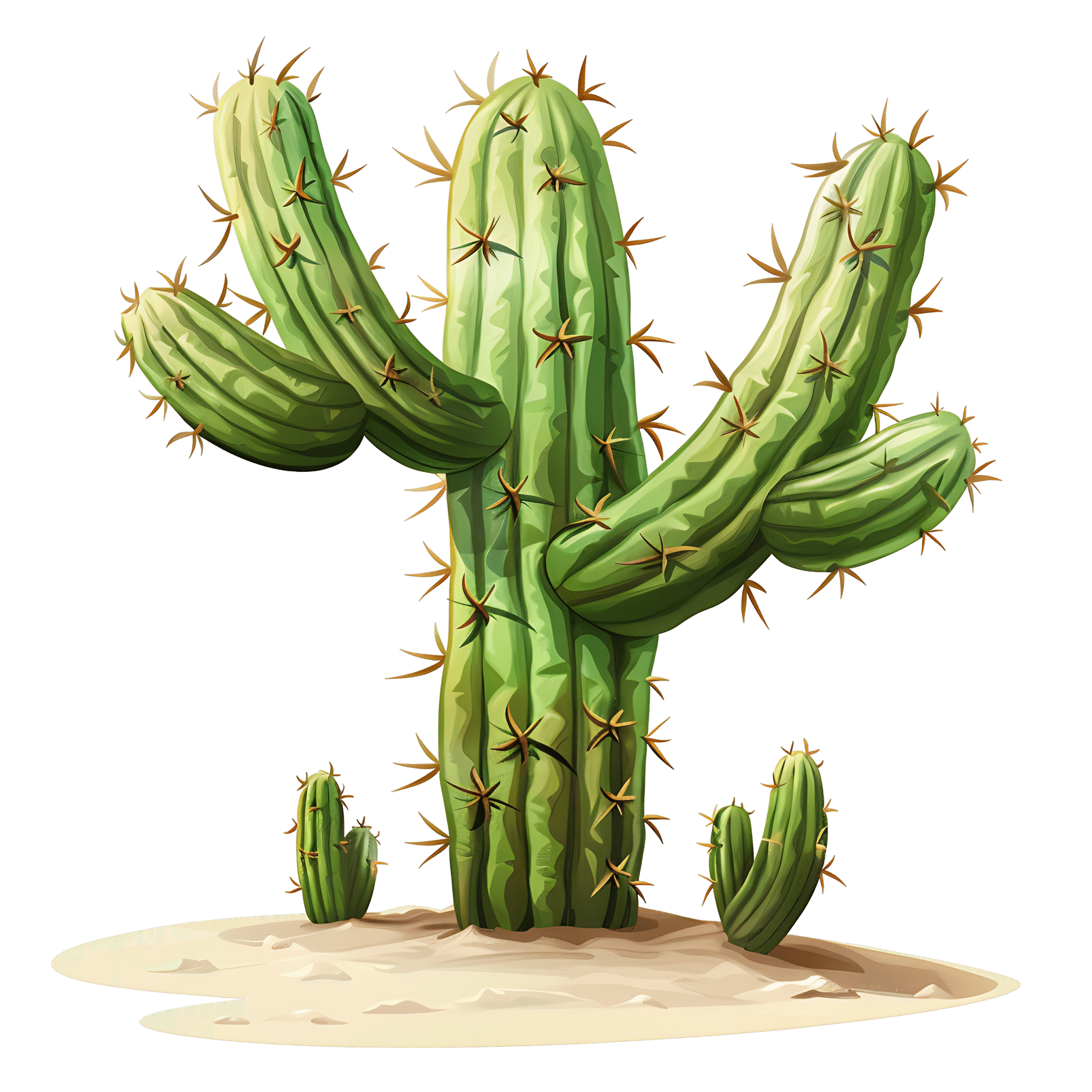 Desert Cactus PNG Free Download Transparent Background
