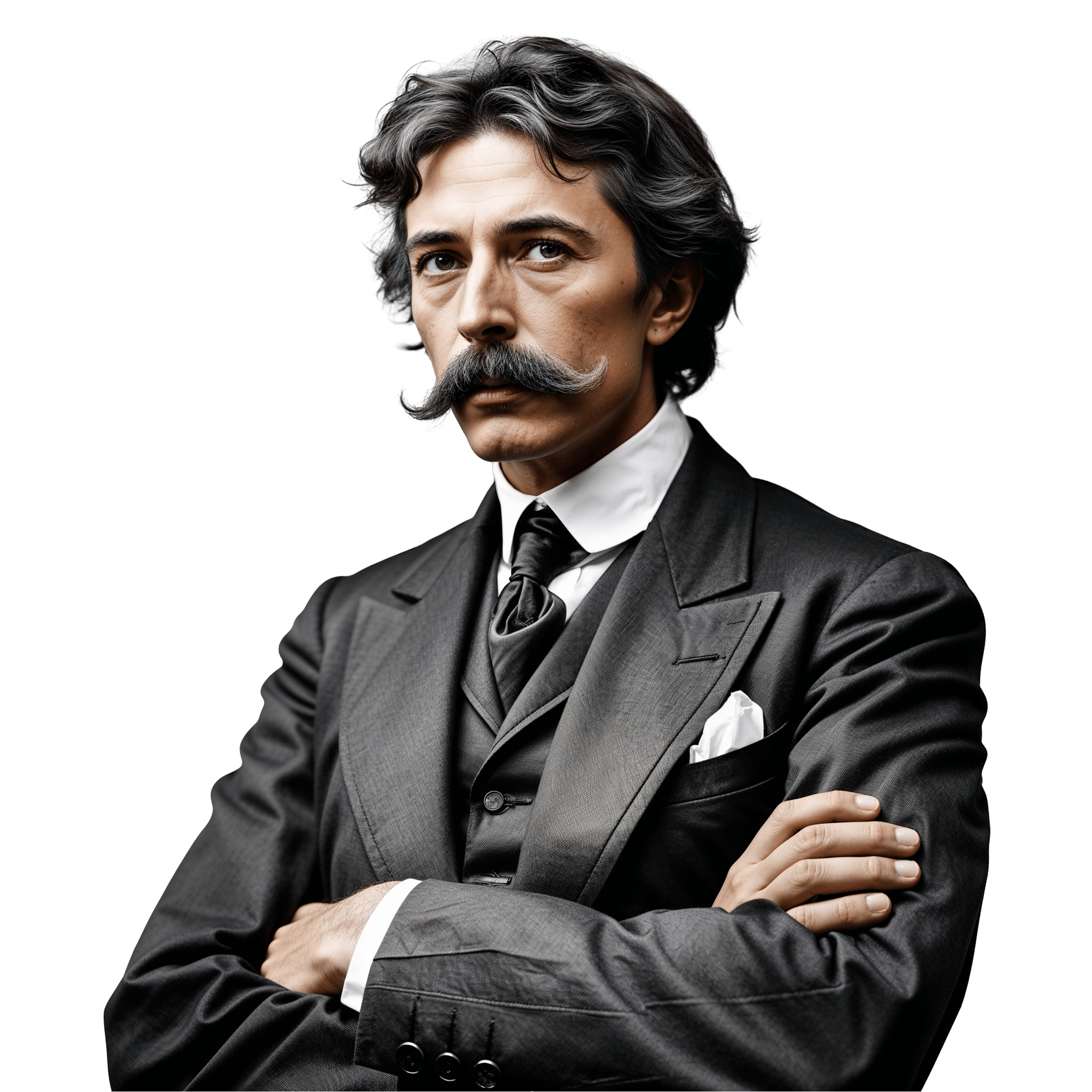 Nikola Tesla PNG Cartoon Free Illustrated Scientist