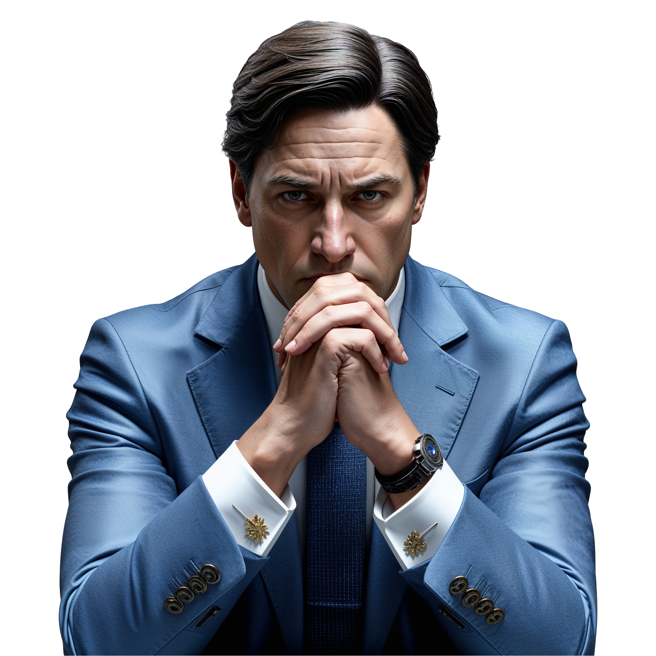Serious Canadian Prime Minister PNG High-Quality Transparent Background