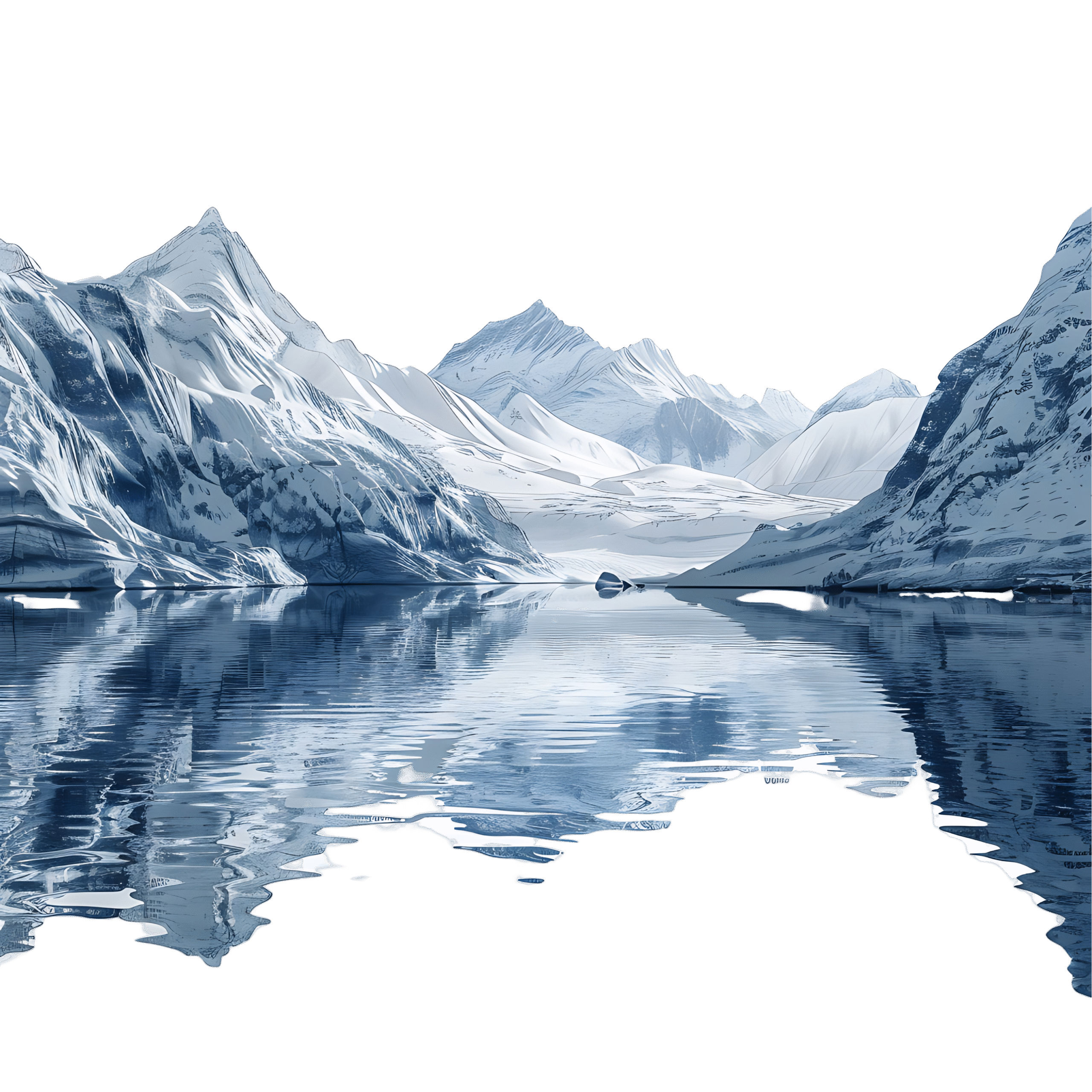 Glacier Lake PNG Image High-Quality Transparent Clipart