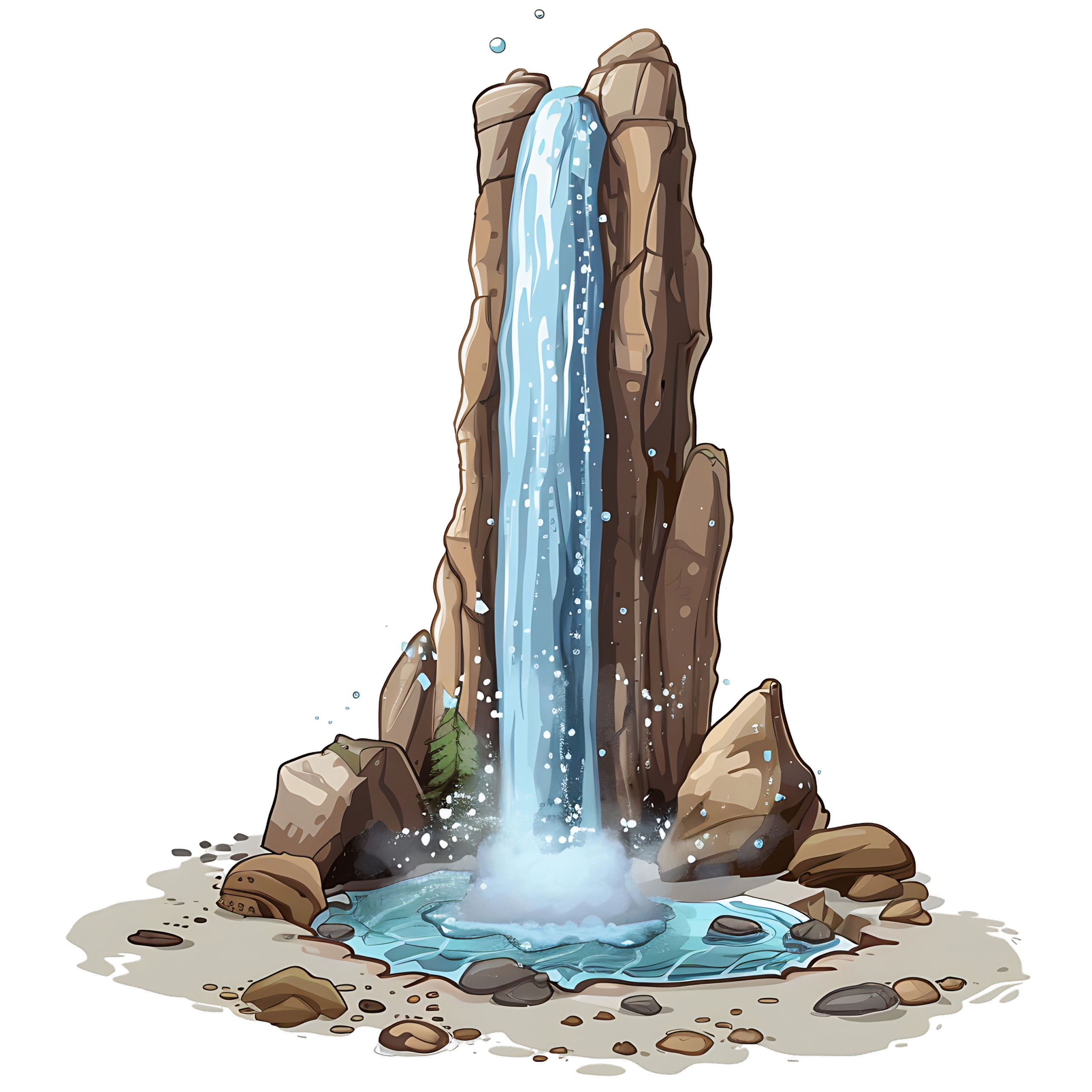 Geyser PNG Clipart High-Quality Transparent Water Burst