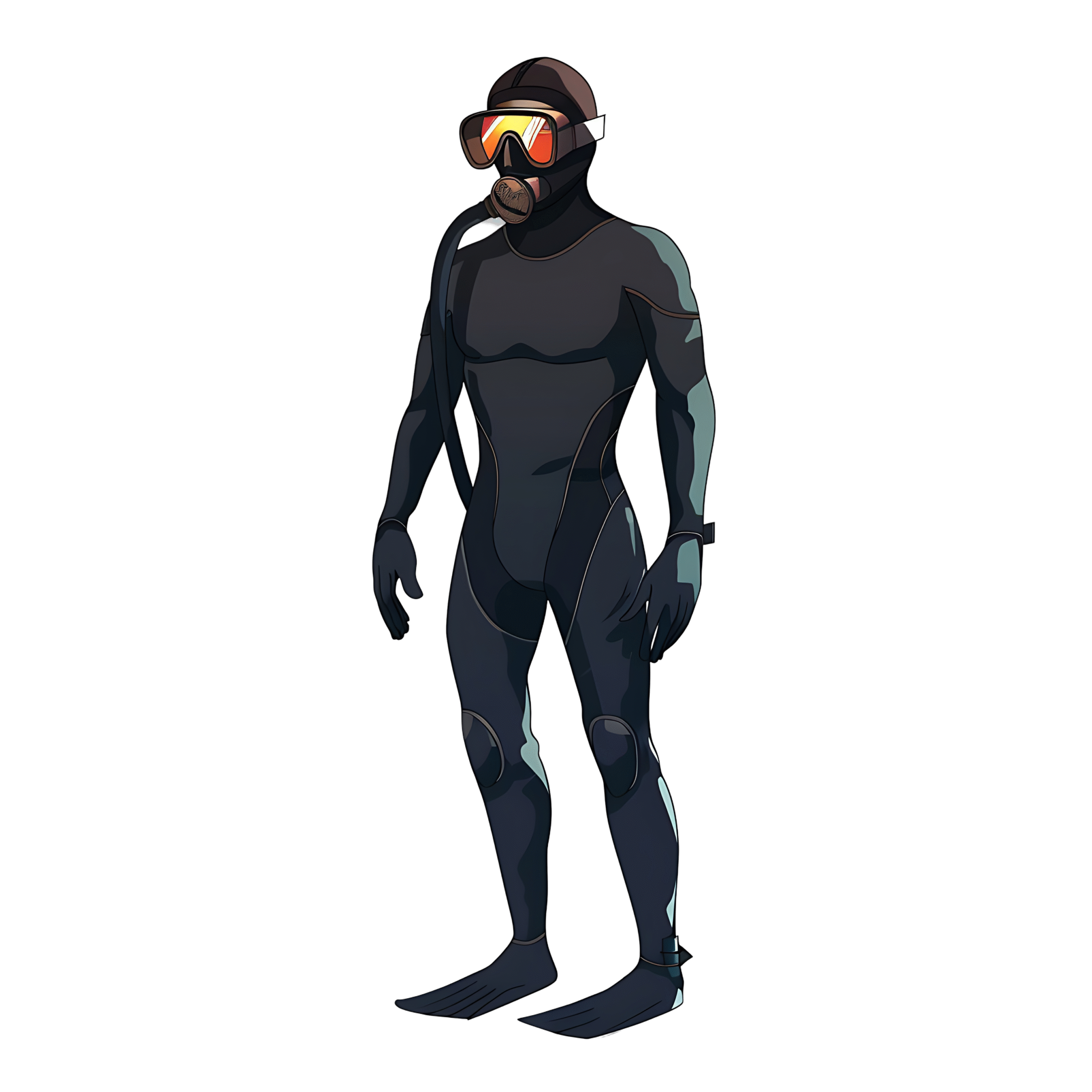 Diver PNG Image High-Quality Transparent Clipart