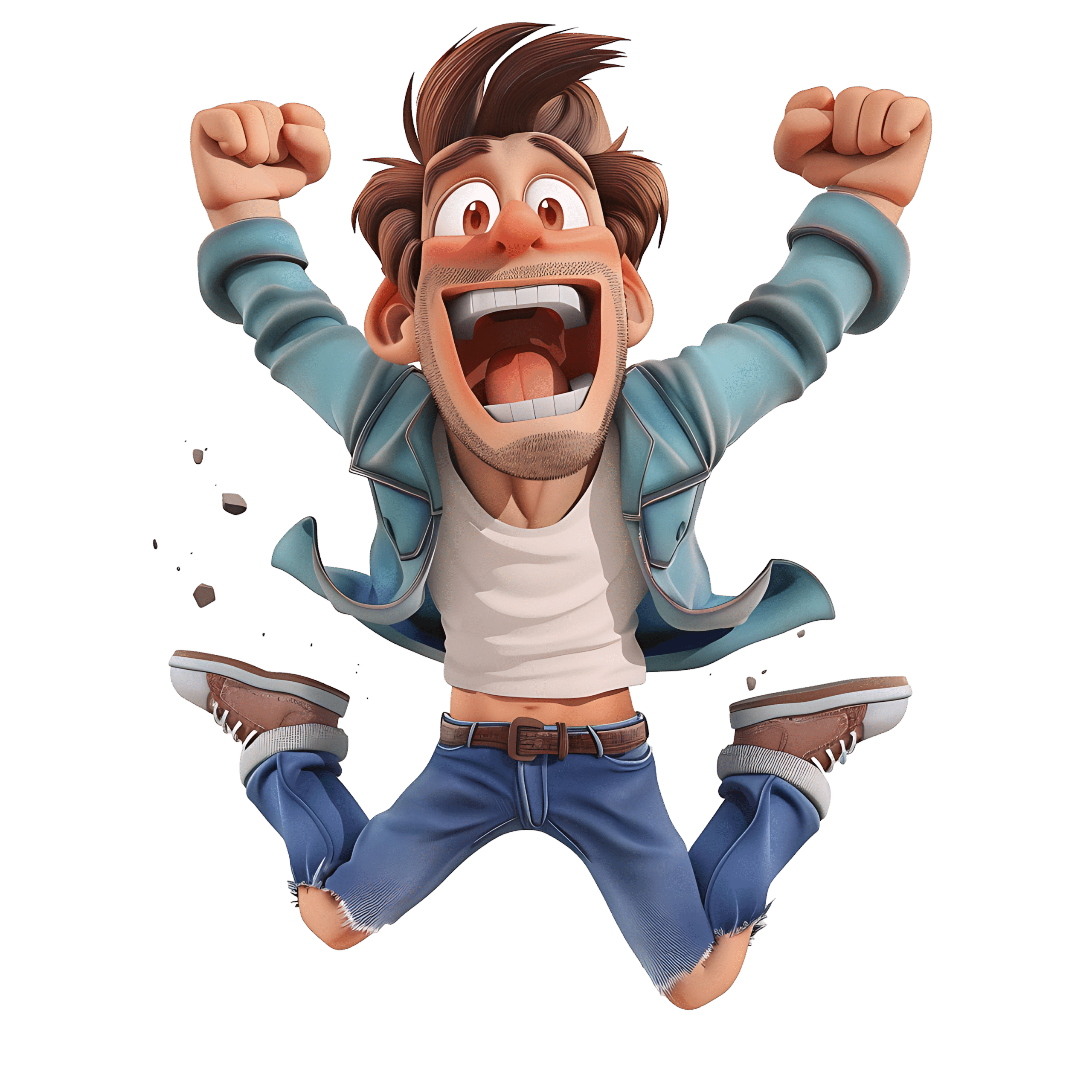Ecstatic Cartoon PNG Free Download Transparent Background