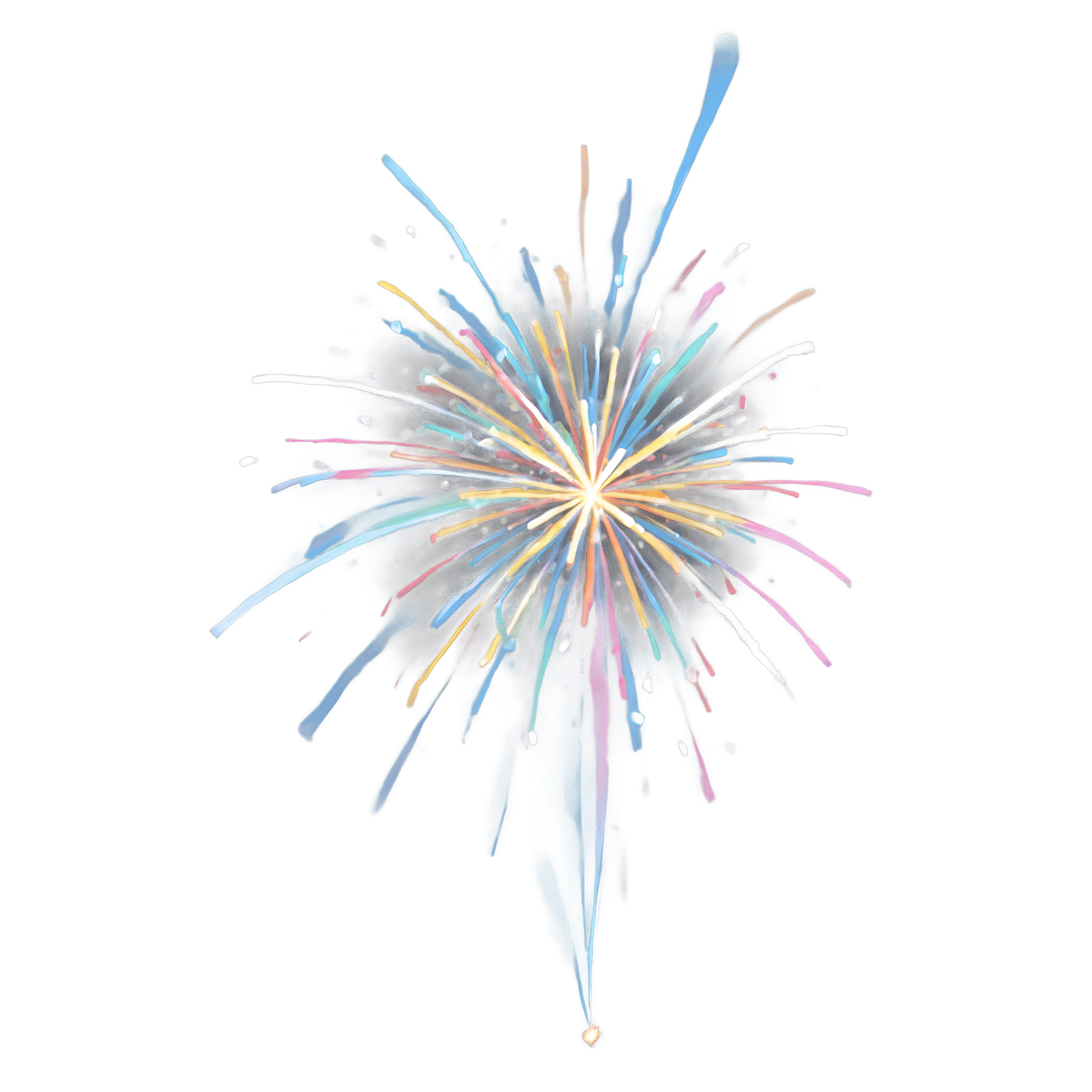Fireworks PNG HD Colorful Firework Effect Clipart