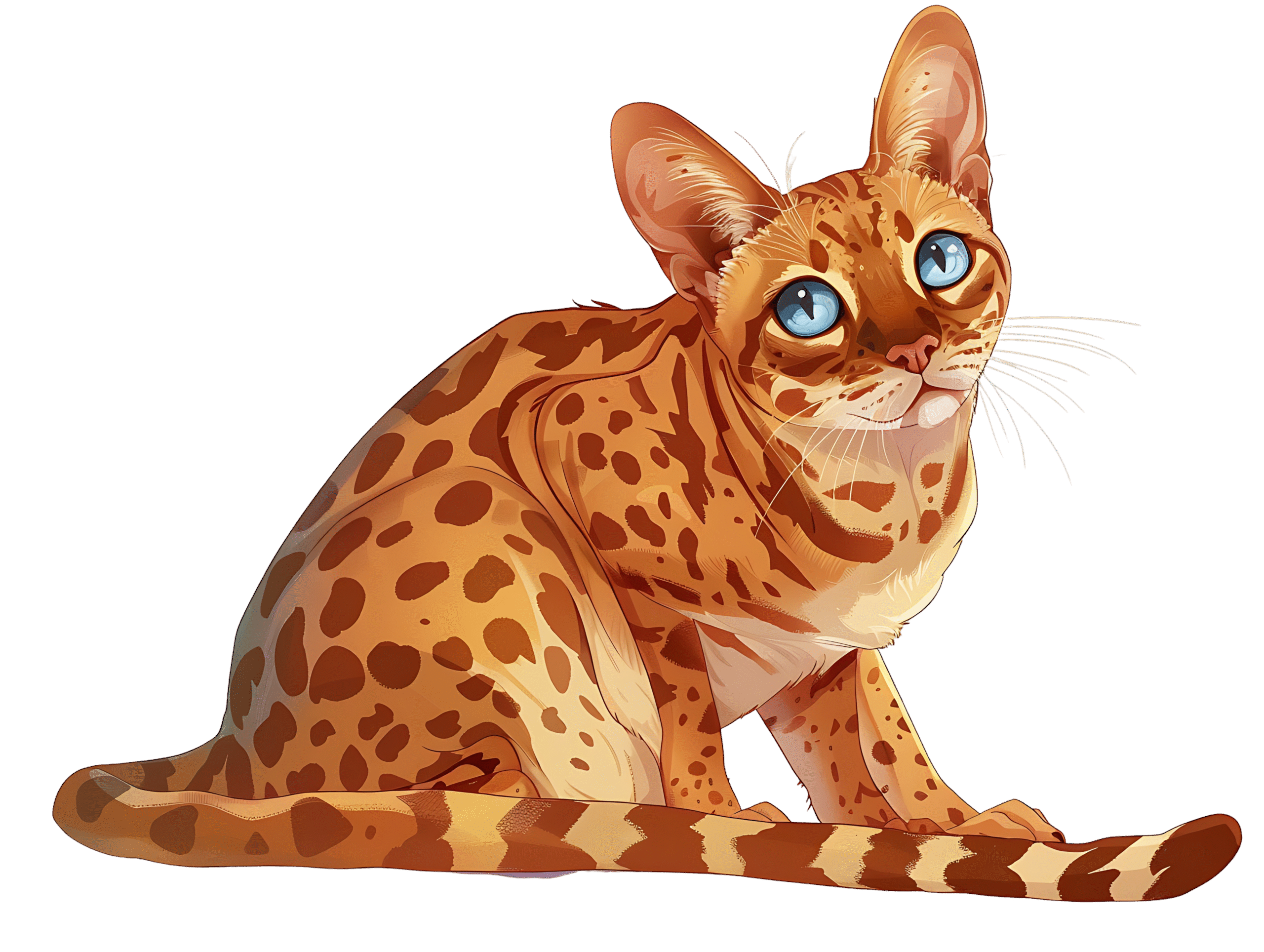 Ocicat PNG Free Download High-Quality Transparent Background