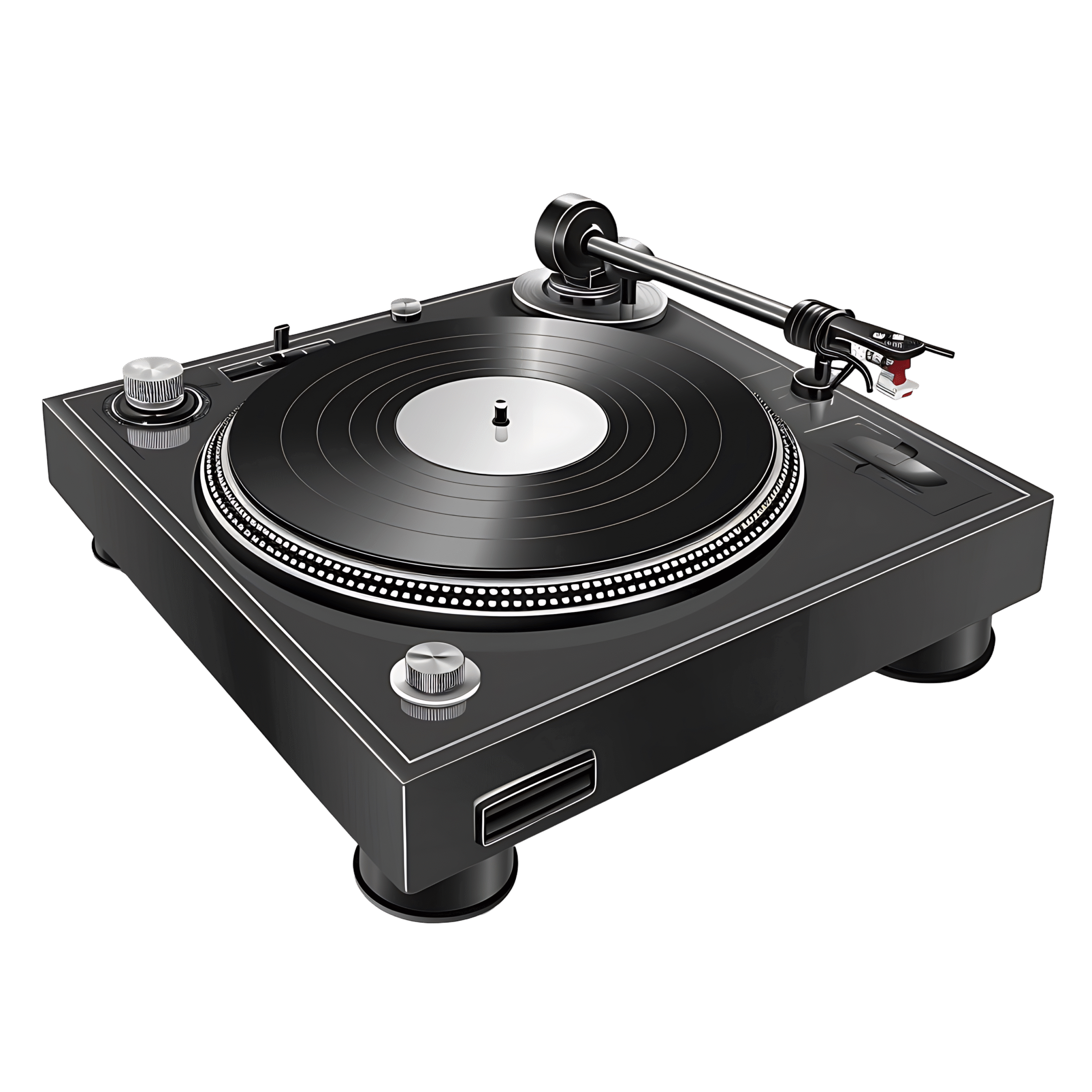 Turntable PNG HD Realistic Vinyl Record Player PNG