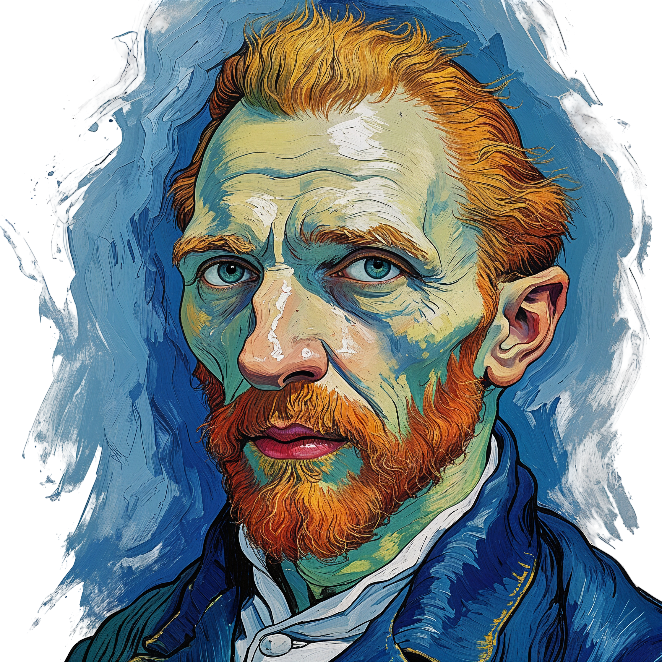 Vincent van Gogh PNG Vector Free Artistic Design