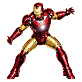 Iron Man PNG Transparent No Background Illustration