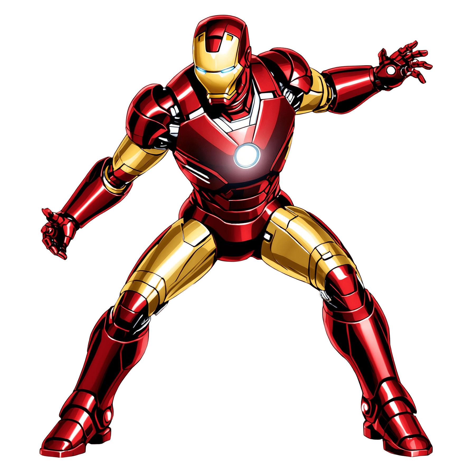 Iron Man PNG Transparent No Background Illustration