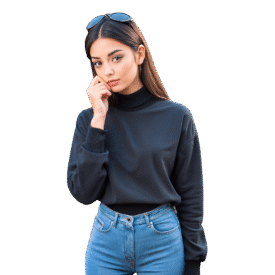 Girl Thinking PNG Free Download Transparent Background